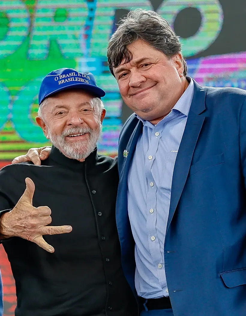 Andr&eacute; Quint&atilde;o e o presidente Lula