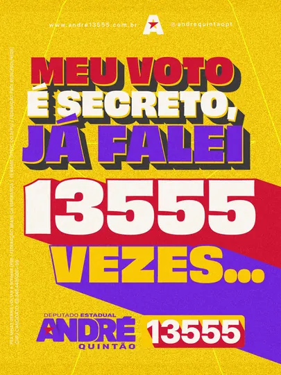 Meu voto &eacute; secreto, j&aacute; falei 13555 vezes