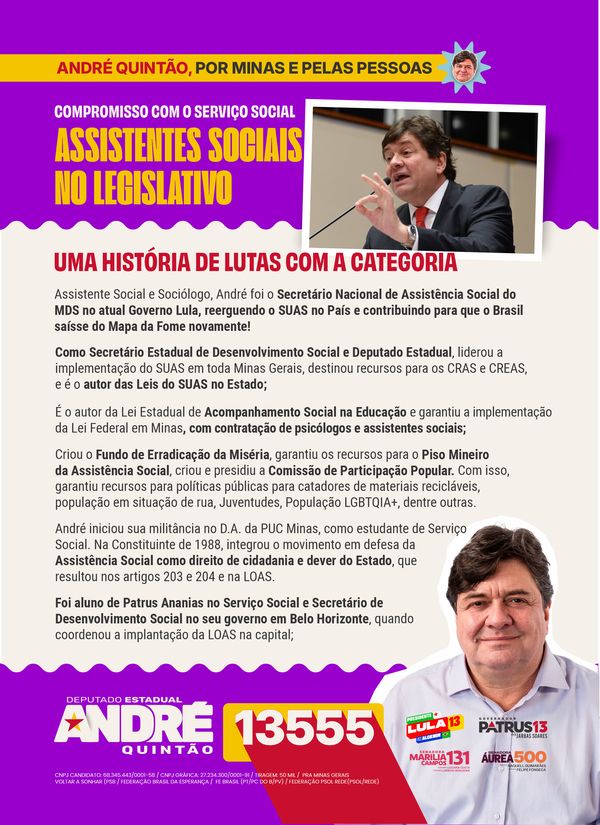 Folder Assistentes Sociais